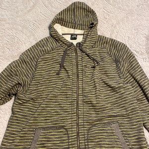 The North Face striped full-zip hoodie XXL
